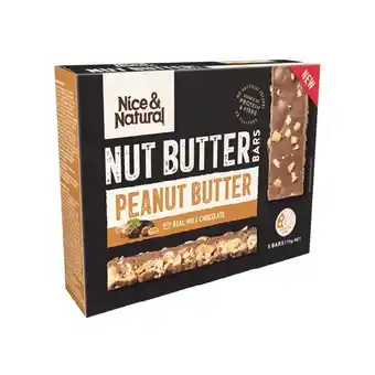 Woolworths Nice & Natural Nut Butter Bars 175g Pk 5 or Wholeseed Bars 150g Pk 5 offer