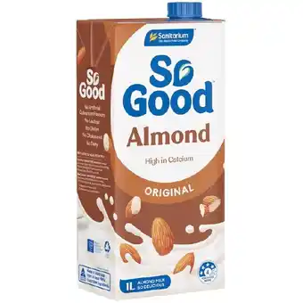 Woolworths Sanitarium So Good Almond Milk 1 Litre offer
