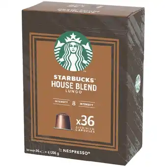 Woolworths Starbucks By Nespresso House Coffee Pod Capsules Pk 36 offer