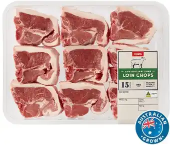 Coles Coles Australian Lamb Loin Chops offer