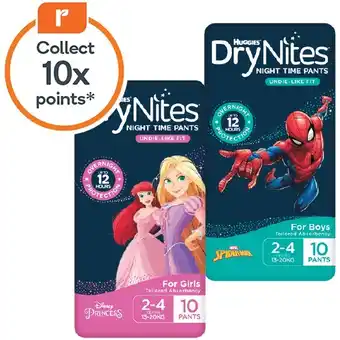 Woolworths Huggies Drynites Pk 8-10 offer