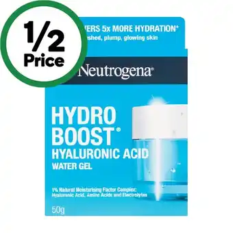 Woolworths Neutrogena Hydro Boost Hyaluronic Acid Water Gel 50g offer