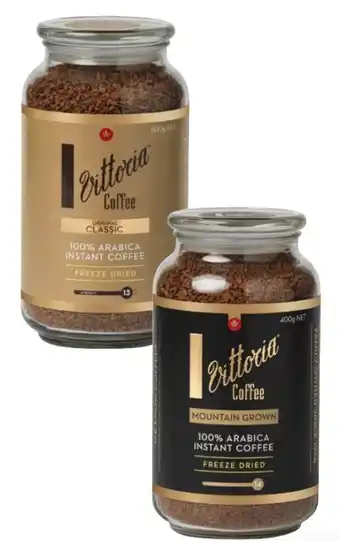 Coles Vittoria Freeze Dried Instant Coffee 400g offer