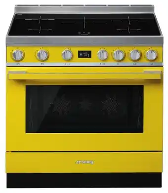Designer Appliances Smeg 90cm ‘portofino’ dual fuel induction hob & pyrolytic oven offer