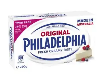 Coles Philadelphia Cream Cheese Block 500g offer