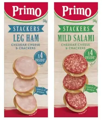 Coles Primo Stackers 45g-50g offer