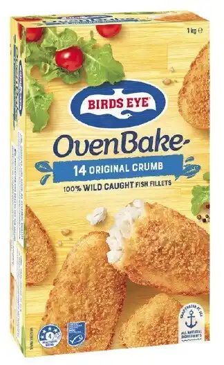 Coles Birds Eye Oven Bake Fish Original Crumb 1kg offer