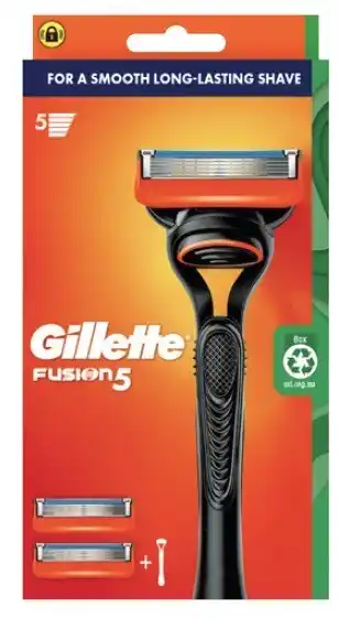 Coles Gillette Fusion 5 Razor Kit with 2 Blades 1 Pack offer