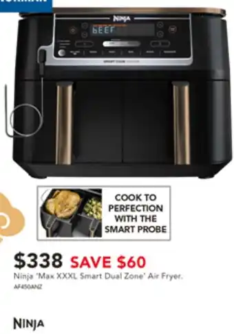 Harvey Norman Ninja 'Max XXXL Smart Dual Zone' Air Fryer offer