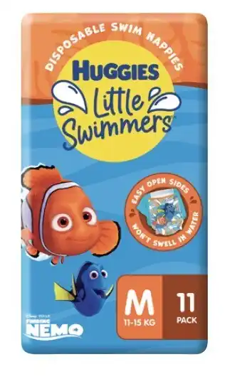 Coles Huggies Little Swimmers Disposable Swim Nappies 10 Pack-12 Pack offer