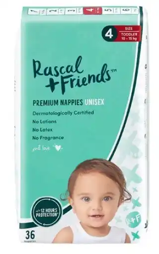 Coles Rascal + Friends Bulk Nappies 26 Pack-54 Pack offer