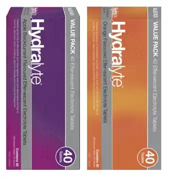 Coles Hydralyte Effervescent Tablets 40 Pack offer