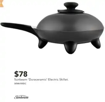Harvey Norman Sunbeam "Duraceramic Electric Skillet offer
