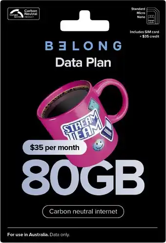 Coles Belong $35 Starter Pack offer