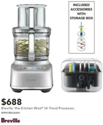 Harvey Norman Breville "the Kitchen Wizz 16' Food Processor offer