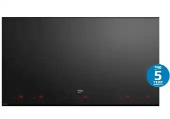 Designer Appliances Beko 90cm luminous 5 zone indyflex induction cooktop offer