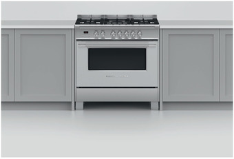Fisher & paykel 90cm dual fuel freestanding cooker