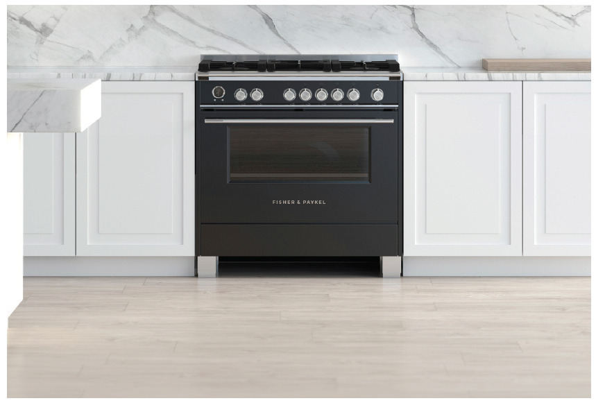 Fisher & paykel 90cm dual fuel pyrolytic freestanding cooker offer at