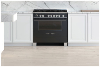 Fisher & paykel 90cm dual fuel pyrolytic freestanding cooker