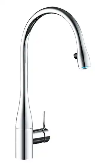 Spartan Electrical Kwc eve single lever pull-out mixer tap with light offer