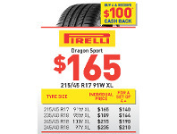 Bob Jane T-Marts Tyre - Pirelli Dragon Sport offer