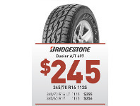 Tyre - Bridgestone Dueler A/T 697