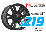 Bob Jane T-Marts 16" Wheel - Monster Assault offer