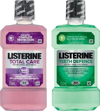 IGA Listerine Mouthwash 250mL Selected Varieties offer