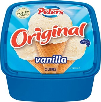 IGA Peters Original Ice Cream 2 Litre Selected Varieties offer