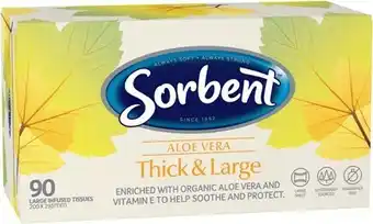 IGA Sorbent Thick & Large or Fragranced Tissues 90-170 Pack Selected Varieties offer