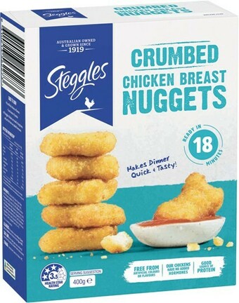 Steggles Chicken Breast Nuggets 400g