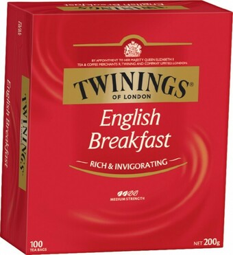 IGA Twinings Tea Bags 80-100 Pack Selected Varieties offer