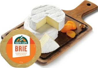 IGA South Cape Mini Camembert or Brie Cheese 125g offer