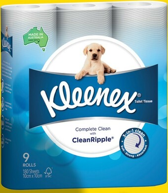 IGA Kleenex Complete Clean Toilet Tissue 9 Pack offer