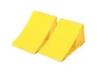 BCF Wanderer Plastic Wheel Chocks 2 Pack Yellow @ Club Bcf offer
