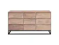 LivingStyles Pontons Mango Wood 9 Drawer Chest offer