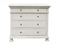 LivingStyles Aurelia Handcrafted Mindy Wood 5 Drawer Chest offer
