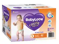 Good Price Pharmacy Babylove Jumbo Nappies Walker 62 Pack offer