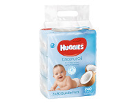 BIG W Huggies 3 x 80-Pack Wipes - Coconut Oil offer