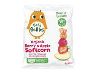 Coles Baby Bellies Organic Berry & Apple Softcorn Puffed Corn 8g offer