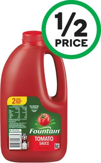 Woolworths Fountain Sauce 2 Litre offer