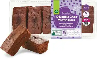 Woolworths Woolworths Muffin Bars Varieties 400g Pk 10 offer