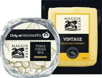 Maggie Beer Brie or Camembert Varieties 200g, Maggie Beer Crumbly Cheddars 170g or Maggie Beer Pate 120g – From the Deli