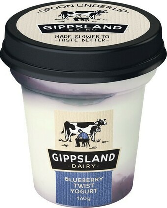 Woolworths Gippsland Dairy Twist Yogurt 160g offer