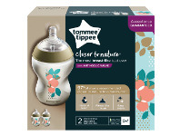 Tommee Tippee Moda Feeding Bottles 260ml Pk 2