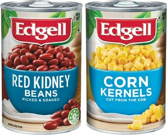 Woolworths Edgell Seedbeans, Beetroot or Corn 400-425g offer