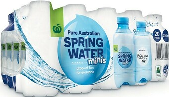 Woolworths Woolworths Spring Water Minis 20 x 250ml offer
