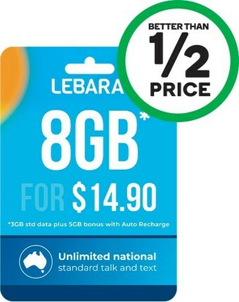 Woolworths Lebara Starter Kit XSΔ offer