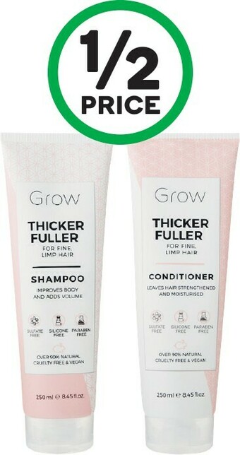 Woolworths Grow Shampoo or Conditioner 250ml offer