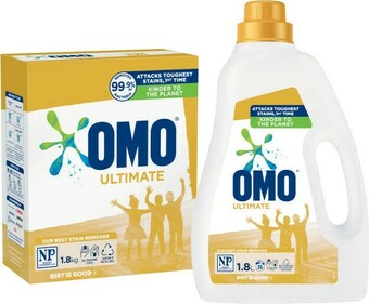Coles Omo Ultimate Laundry Powder 1.8kg or Liquid 1.8 Litre offer